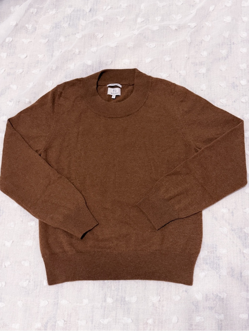 New! Woolrich 100% Wool Chestnut Brown Soft Sweater